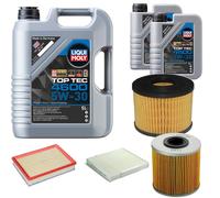 DENCKERMANN Pacchetto Di Ispezione Liqui Moly Top Tec 4600 5W-30 7L per Opel