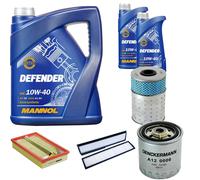 DENCKERMANN Pacchetto di ispezione MANNOL Defender 10W-40 7L per Mercedes Classe