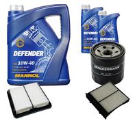 DENCKERMANN Pacchetto di ispezione MANNOL Defender 10W-40 7L per Subaru Forester