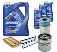 DENCKERMANN Pacchetto di ispezione MANNOL Defender 10W-40 8L per Mercedes Classe
