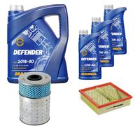 DENCKERMANN Pacchetto di ispezione MANNOL Defender 10W-40 8L per Mercedes Classe
