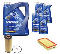 DENCKERMANN Pacchetto di ispezione MANNOL Defender 10W-40 9L9L per Mercedes