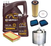 DENCKERMANN Pacchetto di ispezione MANNOL Energia 5W-30 6L per Mercedes-Benz