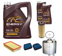 DENCKERMANN Pacchetto di ispezione MANNOL Energia 5W-30 7L per Mercedes-Benz