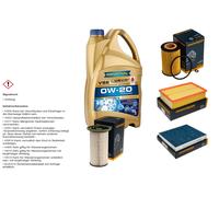 DENCKERMANN RAVENOL Controllo Set 5L 0W-20 per VW Passat 2.0 TDI