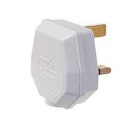 Dencon BS1363/A Bianco 13A Spina Con Fusibile Cord Grip DCN1693