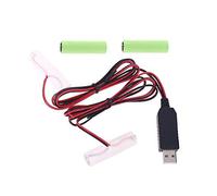 DENGHENG 2 in 1 5 V USB a 3 V Dual LR6 LR03 Batteria Cavo di Alimentazione Sostituire 2 x 1.5 V AA AAA Eliminatore di Batteria per Giocattoli Luce LED