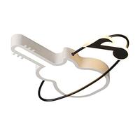 DENGJIN Lampada da soffitto con design a forma di chitarra a LED a forma di cartone animato, plafoniera moderna dimmerabile in bianco per camera da letto per ragazze, camera dei bambini, camera da let