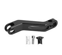 DENGPAO Leva freno posteriore estesa, estensione bilanciere freno posteriore moto, sostituzione placcatura in alluminio per 150, pedale freno durevole con guarnizione dado a vite per una (Nera)