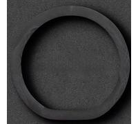 dengshao Coprivolante per Auto per Leapmotor T03, Pelle Scamosciata Copertura per Volante Auto Protezione Antiscivolo Custodia Volante,Bla-CK-D Shape
