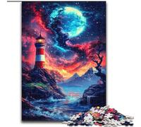 Dengta Under The Blood Moon Puzzle da 1000 pezzi per adulti e adolescenti, giocattoli avvincenti per la decorazione della casa, sfida all'intelligenza cerebrale (26x38cm)