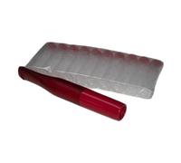 Denicotea 20320 - Punta per sigarette Vision rosso + gel di silice, filtro standard, confezione da 10 pezzi, in confezione regalo 20150, in plastica