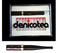 Denicotea Porta sigarette Cavalier Ejector Series 10 filtri gratuiti - Nero con macchie evitate - Aggiungi stile e raffinatezza - Ingegneria tedesca - 20206