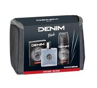 Denim Black cofanetto regalo: dopobarba 100 ml + deodorante 150 ml + trousse