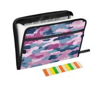 Denim Blue 13 Tasche Espandibile Cartella di File Organizer Chiusura Cerniera Accordian File Documenti Organizer Fisarmonica Cartelle di File Camouflage