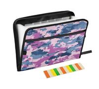 Denim Blue Camo 13 Tasche Espandibile Cartella di File Organizer Chiusura Cerniera Accordian File Documenti Organizer Fisarmonica Cartelle File