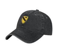 Denim Cappello 1A Divisione di Cavalleria CSIB Regolabile Cappellini da Baseball Facile da Trasportare Trucker cap per All'Aperto Campeggio All'Aperto