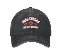 Denim Cappello Caro Canada, Anche Noi Odiamo Non Facile da Deformare Trucker cap Unisex Denim Snapback cap per Sport Ciclismo Quattro Stagioni