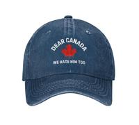 Denim Cappello Caro Canada, Anche Noi Odiamo Regolabile Berretti da Baseball Unisex Trucker cap per Pesca Viaggio Compleanno