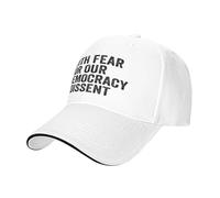 Denim Cappello con Timore per La Nostra Democrazia Sono in Disaccordo Freddo Trucker cap Regolabile Berretti da Baseball per Ciclismo Esterno Quattro Stagioni