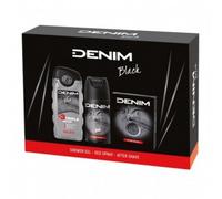 Denim - Denim Black - Shower Gel 250 Ml + Deo Spray 150 Ml + After Shave 100 Ml