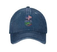 Denim Snapback cap Le Radici di Saint Kitts E Nevis Facile da Trasportare Berretti da Baseball Regolabile Baseball Caps per Escursionismo Quattro Stagioni Viaggio