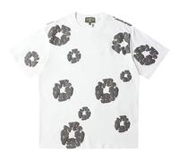 Denim Tears Tuta da Donna Uomo Estiva Vendita, Completo Tuta con Stampa de Uomo, Maniche Corte T-Shirt e Pantaloncini Set da Unisex Comodo Sets Estivo, Hip Hop Stilistico, per Casual Fitness Jogging