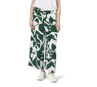 DENIMFY DFKate - Pantaloni estivi da donna estivi a 7/8, a gamba larga, leggeri, in tessuto, lunghezza alla caviglia, vita elasticizzata, tinta unita, motivo viscosa, verde, bianco, beige, nero, blu