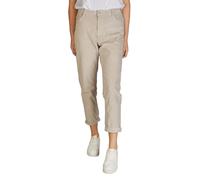 DENIMFY DFLisa Mom Fit Pantaloni da donna a vita alta, in corda, con chiusura lampo, in cotone, tinta unita, blu, verde, beige, S, M, L, XL, Sabbia (60200), S