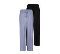 DENIMFY Palazzo Pantaloni Donna Estate 7/8 Asstte DFBrenda 2er Pack Set Alta