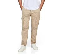 DENIMFY Pantaloni cargo da uomo lunghi con cintura DFLuke Regular Fit pantaloni cargo tasche stretch nero verde beige 30 31 32 33 34 36 38 40