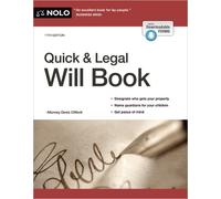 Denis Clifford Quick & Legal Will Book (Tascabile)