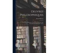 Denis Diderot Oeuvres Philosophiques (Copertina rigida)