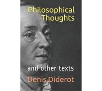 Denis Diderot Philosophical Thoughts (Tascabile)