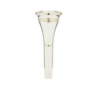 DENIS WICK - Bocchino Corno Bordo Stretto CLASSIC Silver Plated 4N | Tazza 18,00 mm, bordo 3,92 mm, gola 4,7 mm, penna a barilotto, finitura argentata