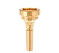 DENIS WICK - Bocchino Trombone Classic Gold Plated 5BS - Diametro Tazza 25,75 mm - Larghezza Bordo 6,64 mm - Gola 6,87 mm - Penna Piccola - Backbore Medio
