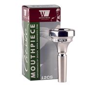 DENIS WICK - DW5880-12CS Bocchino Trombone Classic Silver Plated, Tazza Medium 24,7 mm, Suono Chiaro e Resonante, Backbore V-Type, Small Shank
