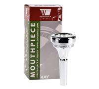 DENIS WICK - DW5880E-4AY Bocchino Eufonio Small Fitting Silver Plated, Tazza 26.0 mm, Profondità Standard, Suono Aperto, Attacco Chiaro, Registro Grave Definito