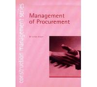 Denise A. Bower Management of Procurement (Tascabile)