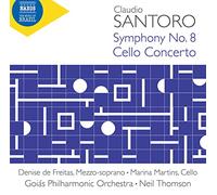 Claudio Santoro – Sinfonia n. 8 e Concerto per violoncello – CD – NAXOS