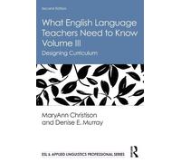 Denise E. Murray MaryAnn What English Language Teachers Need to Know (Tascabile)