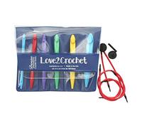 Denise Needles Love2Crochet intercambiabili-Set di uncinetti K10. 5-19 Misure