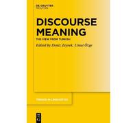 Deniz Zeyrek Discourse Meaning (Copertina rigida)