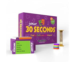 DENKRIESEN - 30 Seconds® Junior - Solo il tempo ti può fermare! | Dai 7 anni | 3+ giocatori | giochi per feste per tutta la famiglia | giochi di famiglia | gioco da tavolo | 16 giocatori e altro