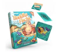 DENKRIESEN - Buddha con i pesci | divertente gioco di carte per bambini e adulti | 2-4 giocatori | a partire da 8 anni | circa 20 minuti di gioco | Gioco di famiglia con 66 carte da gioco