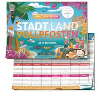 DENKRIESEN Città Land VOLLPFOSTEN Maiorca Edition - Blocco da gioco A4, gioco per feste con 26 categorie, gioco di culto per amici e familiari, dai 12 anni in su, dai 2 giocatori, città di campagna