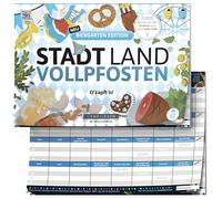 DENKRIESEN - City Land VOLLPFOSTEN® Biergarten Edition - Blocco di gioco divertente per adulti e bambini dai 14 anni | Gioco di parole con 26 categorie | Città Paese Fiume | Gioco per gruppi e