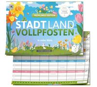 DENKRIESEN - City Land VOLLPFOSTEN - edizione primaverile - in pieno fiore | DIN A4 | A partire dai 9 anni | City Land Fiume | Gioco di famiglia | divertimento