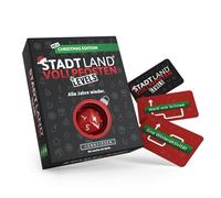 DENKRIESEN - Stadt Land Vollpfosten Christmas Edition - Tutti gli anni | 60 carte | a partire da 8 anni | circa 30 - 60 minuti | 2 - 6 giocatori | Gioco di famiglia | Gioco di viaggio | City Land