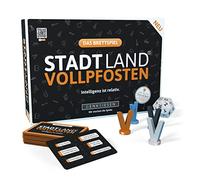 DENKRIESEN Stadt Land Vollpfosten® Gioco da tavolo | Gioco di base | Dai 12 anni | 4-12 giocatori | Gioco per feste